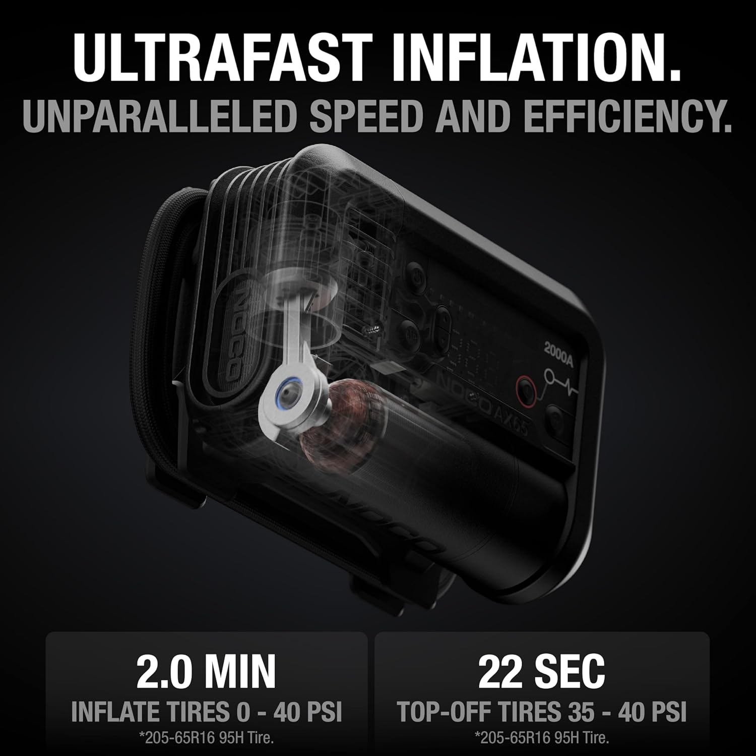 Booster de Batterie 2000A avec compresseur d’air 22A 100 PSI