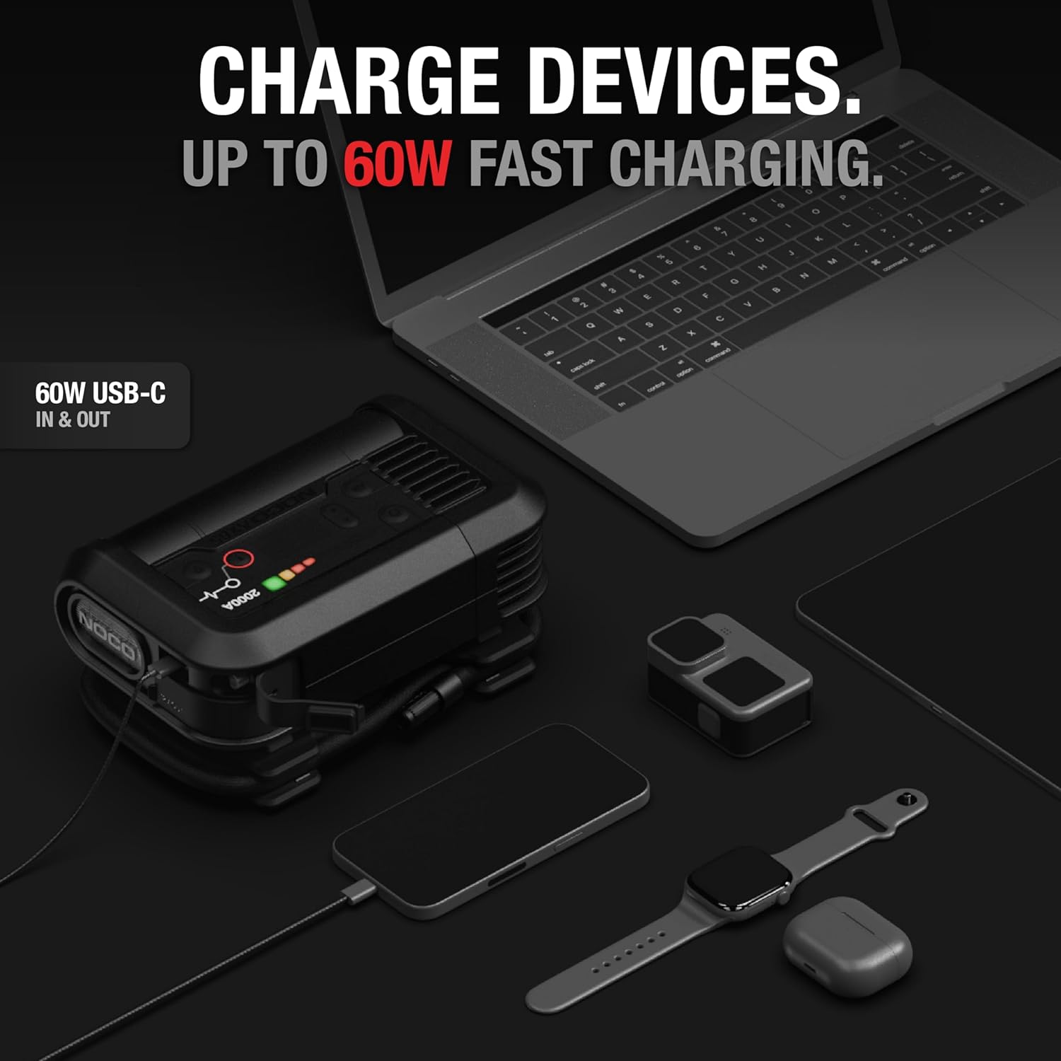 Booster de Batterie 2000A avec compresseur d’air 22A 100 PSI