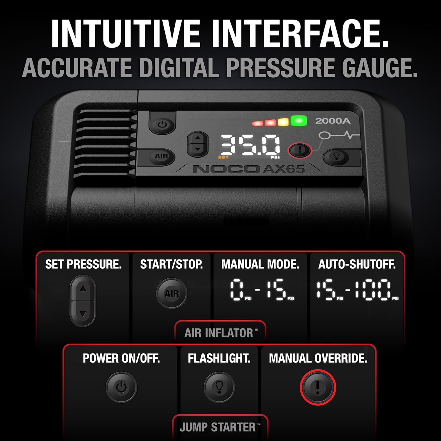 Booster de Batterie 2000A avec compresseur d’air 22A 100 PSI