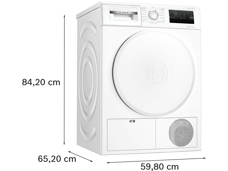 Seche linge Pompe à chaleur 8kg BOSCH WTH8300DFR